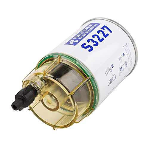 SUNGOOYUE Séparateur d'eau de Carburant Marin, S3227 Séparateur d'eau D'huile Filtre à Carburant de Remplacement Accessoire de Bateau de Yacht