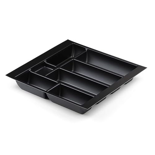 Handle & Home Black 500Mm Cutlery Tray For Blum Tandembox 422Mm Long X 412Mm Wide