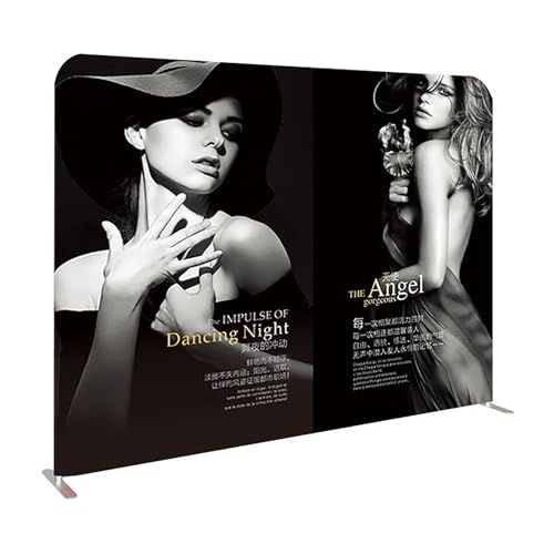 Customizable Tension Fabric Display Backdrop,Stand Banner with HD Printing for Trade Show,Exhibition,Booth,Conference,Weddings,Party,Quick Curtain Show(Frame+Single-Sided Print 7.5x10ft)
