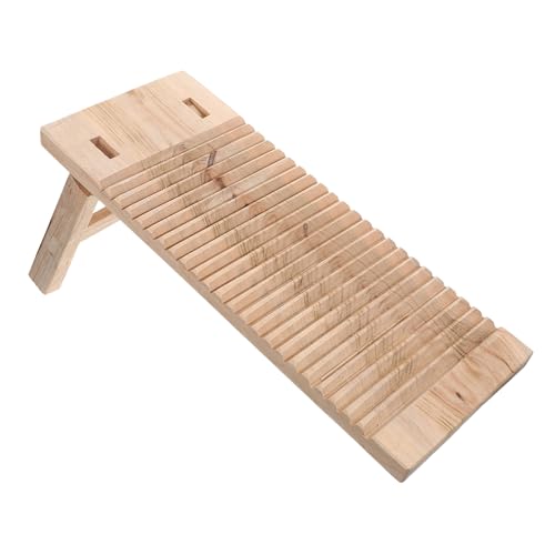 SOESFOUFU Laundry Cleaning Washboard Heavy Duty Wood Washboard Simple yet Practical