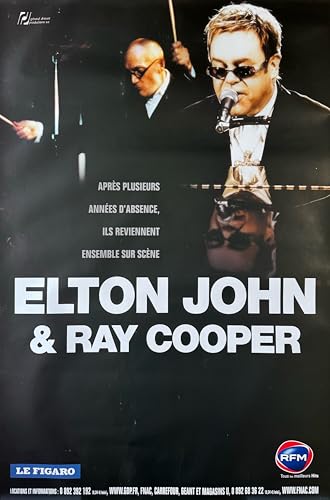 Affiche Elton John - Ray Cooper 80X120Cm idée cadeau rock