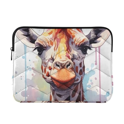 Funda para portátil 13-14 pulgadas impermeable con diseño jirafa