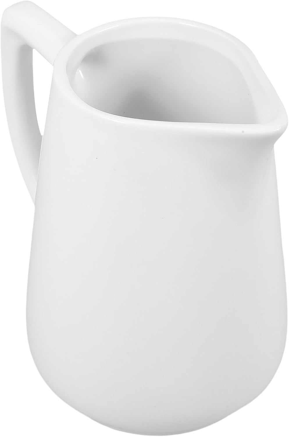 PRETYZOOM Ceramic Milk Pitcher with Handle 15Oz Porcelain Creamer Jug for Coffee Latte Art Sauce Salad Dressing and Home Kitchen Use