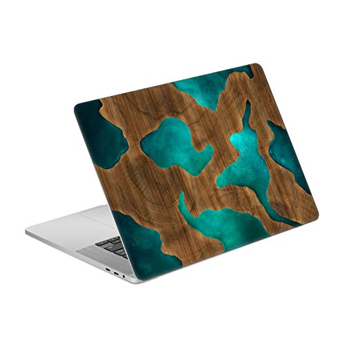 Autocollant pour MacBook Pro 16 A2141 contre les rayures, motif aqua bois artistique