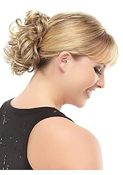 Classy Ponytail Color 30A Hot Pepper Easihair Hairpieces 5.5" Length Reversible Claw Clip Attachment Synthetic Wavy Layered Pony Clip On Bundle MaxWigs Hairloss Booklet