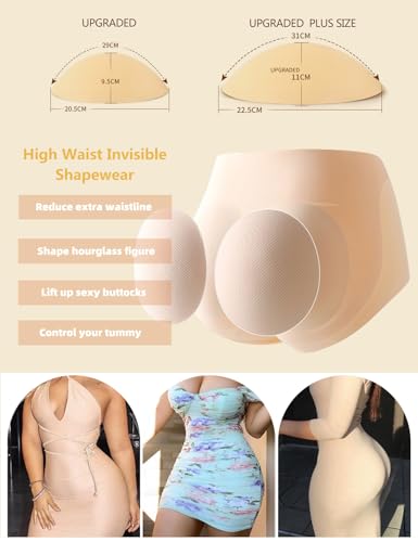 Image of Women Bigger Butt Enhancer Butt Lifter Padded Lace Shapewear Control Panties Seamless Thicker Fake Buttock Underwear