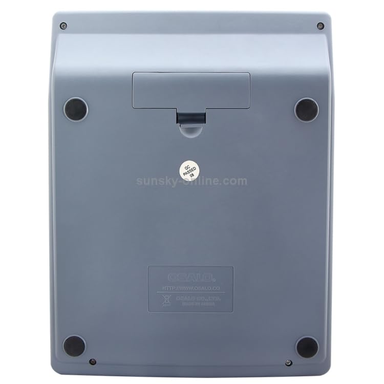 Back view of the ELECTROPRIME Desktop Calculator showing the battery compartment