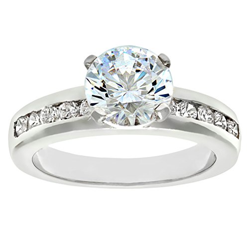 Citerna Anillo de compromiso de Plata con Circonita talla 13 Citerna Anillo de compromiso de Plata con Circonita talla 13