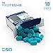 Flents Protechs Reusable Super Sleep Ear Plugs, Ideal For Loud Noise, Reduces Pressure And Background Noise, 10 Pairs With Travel Size Case, Easy Use With Comfort Fit, NRR 29, Teal, Made In The USA