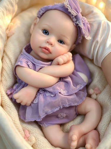 Muñeca bebé silicona realista 13 pulgadas miniatura 4