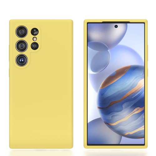 Coque silicone Samsung S25 Ultra jaune pour vos photos en extérieur