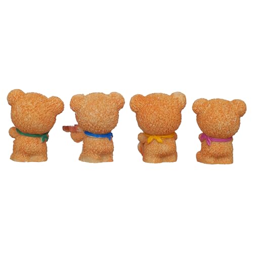 eCraftIndia Valentine Gift for Girlfriend Boyfriend| Set of 4 Cute Teddy Bears Playing Musical Instruments Decorative Showpieces| Valentine Day Gift for Husband Wife Her Him| Valentine Decoration Item 9