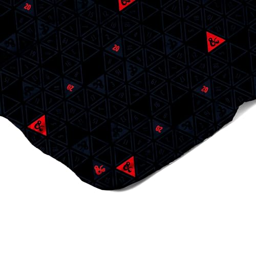 Image of Northwest Dungeons & Dragons NAT D20 Twin Quilted Blanket, Comfy Throw, Soft Lightweight Bedding for Bed, or Couch, 60 x 90 inches