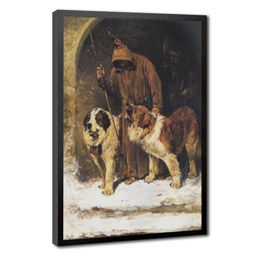 Toile To The Rescue John Emms pour remplacer un mur vide par un grand tableau Saint-Bernard