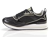  U.S. Polo ASSN - Zapatillas de mujer U.S POLO ASSN, Negro y dorado., 40 EU