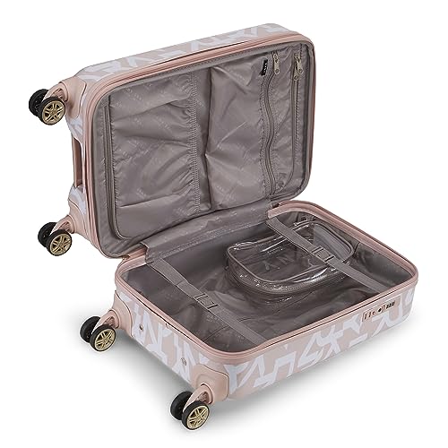 Image of DKNY Deco Signature Range Light Pink Color 20 inch Cabin Trolley