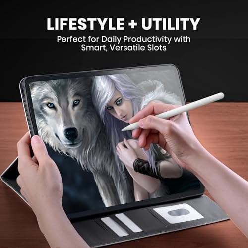 Étui portefeuille Amazon Fire Max 11 2023 design japonais Haroulita