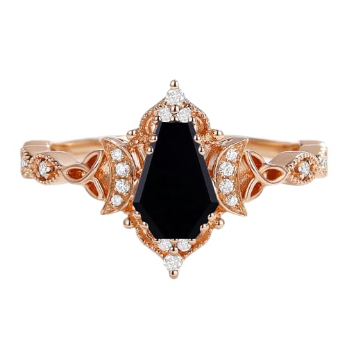 1.5 Carat Gemstone Women's Engagement Rings - Coffin Cut Gem Birthstone Ring Sterling Silver 10K 14K 18K White Yellow Rose Gold Proposal Anniversary Promise Ring for Her4