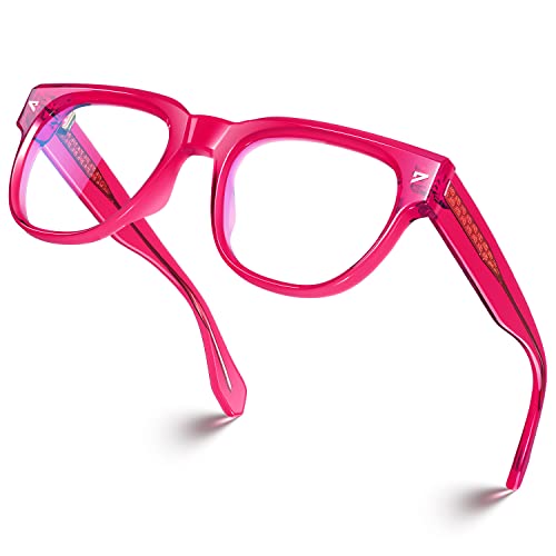 Image of VISOONE Square TR90 Blue Light Blocking Glasses with Anti Glare Computer Glass Woman and Men SAGE