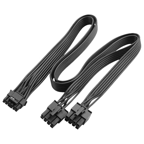 Câble 12VHPWR Double 8pin à 16pin PCIe 5.0 50cm pour Alimentation GPU