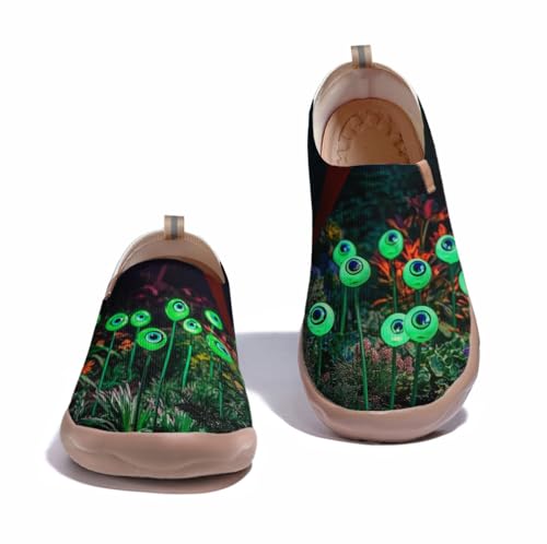 Men's Halloween Slip On Loafers Non-Slip Grip Party Walking Sneakers Lightweight Breathable Festival Comfort Shoes