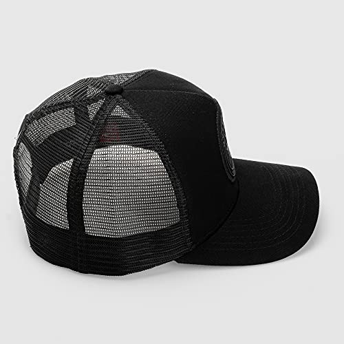 Boné Trucker Mvck Brasão All Black Aba Curva