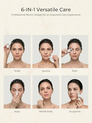 MATRÚM Gua Sha Scalp & Facial Tool, 6-in-1 Rabbit Ear Head Massager for Tension Relief, Lightweight Resin Face Sculptor for Jawline, Lymphatic Drainage & Eye Depuffing, Travel Self-Care Gift - image 6