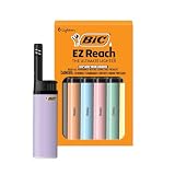 BIC EZ Reach Pastel Lighters, Reliable and Safe Candle Lighter, 6-Pack