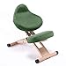 JMYSD Sedia Ergonomica Inginocchiata, Sgabello Inginocchiatoio Regolabile con Struttura in Legno, Sedie per Postura Ortopediche da Ufficio A Casa con Pedali Migliora La Tua Postura,Dark Green