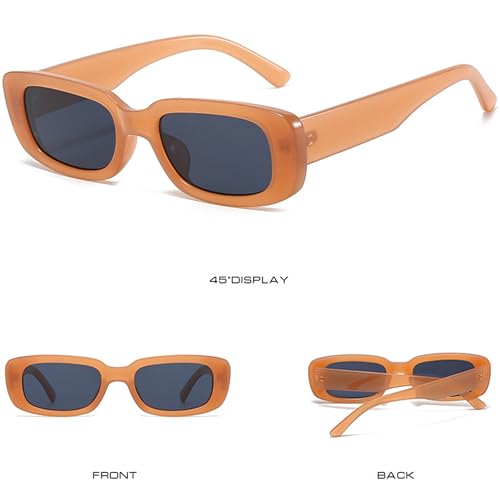 Image of Kursan Small Rectangle Sunglasses for Women Men Square Frame Sun Glasses - 100% UV400 Protection