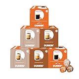 Coffret Variety Dunkin’ Donuts – 60 Capsules de Café, 3 Variétés : Cappuccino, Caramel Latte & Original Blend, Compatibles avec les Machines Dolce Gusto, Crémeux & Aromatique, Idée Cadeau