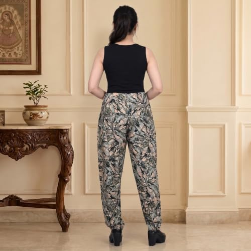 Image of FASHION GALLERY Women's Rayon Relaxed Fit Patiala Salwar with Full Length Drawstring Closure Type and Flexible Waist|Patiala Pant for Woman