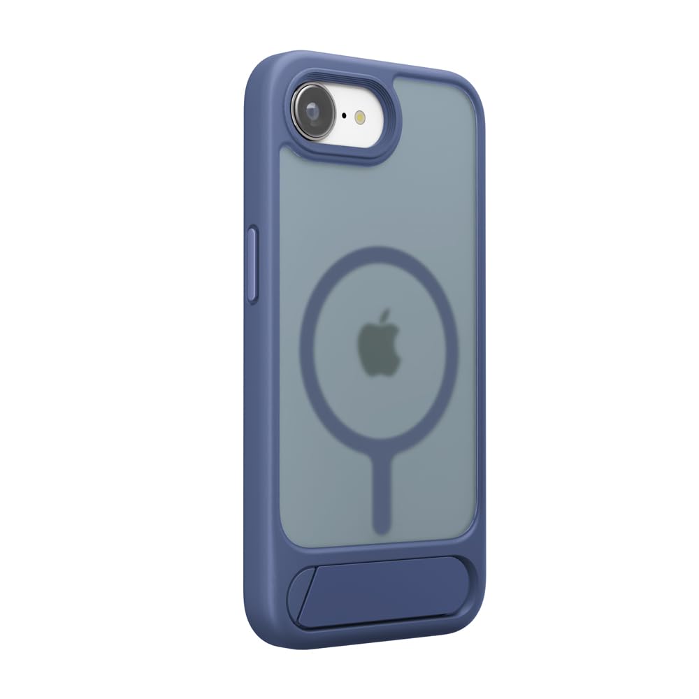iPhone17e / iPhone16e 用 MagSafe対応 スタンド付ハイブリッドケース マットネイビー PG-25KMH12NV