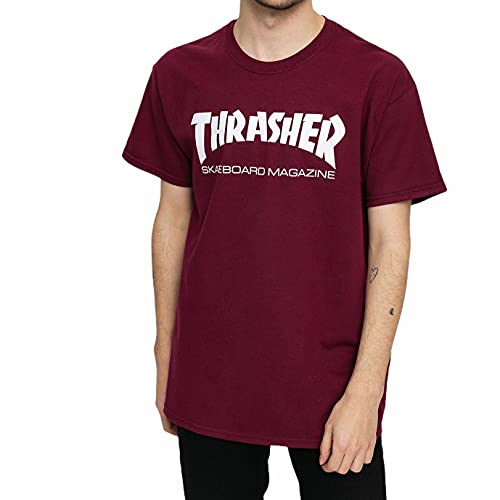 Thrasher Skate Mag Short Sleeve T-Shirt Medium Maroon