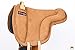 HILASON Horse Bareback Saddle Pad Anti Slip Base Suede Leather Tan | Baretek Riding for Horses