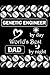 GENETIC ENGINEER by day World’s Best DAD by night: Gene / DNA / Chromosome Vectors, Dotted & Lined Notebook, Dot Grid and Ruled Journal, Dual Diary ... Men or Fathers Colleagues, Co-workers, Team