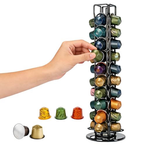Support de 40 capsules pour Nespresso rotatif fini le désordre en cuisine