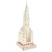 ZUOQUAN 3D Niños Puzzle, con El Tubo LED Y El Altavoz Bluetooth, Edificio Chrysler Rompecabezas Kit, DIY Puzzle De Madera Kits, Los Mejores Regalos para Adultos Y Niños, 77 Piezas
