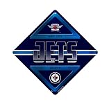 Rico Industries NHL Hockey Winnipeg Jets Metal Crossing Sign - Home Decor Perfect for Bed Room, Man Cave, Garage