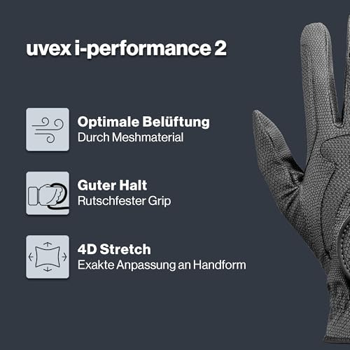 Uvex i-Performance 2 Reithandschuhe, Black, 6 – Ansicht 2