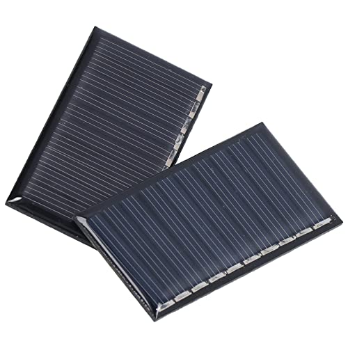 Mini Painéis Solares, Design à Prova de Intempéries 2 Peças Silicone Policristalino Pequenos Painéis