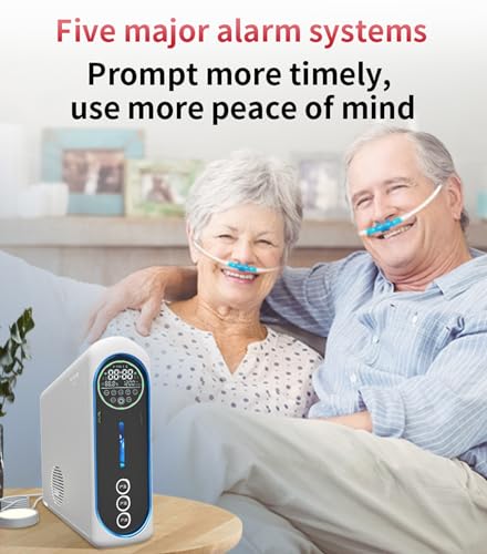 OUOQNUE Hydrogen Inhalation Machine, 1350ml/min Three-Output Inhaler, 99.99% High Purity H&O Low Noise, PEM Technology, for Home Travel Gym Airport