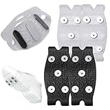 Anfurt アイゼン 滑り止め スパイク 簡易アイゼン 雪道 登山 雪山 滑り止め 強度 硬度 耐久性 初心者 上級者 錆にくい 安全素材 軽量 簡単装着 脱着 男女兼用 転倒防止 凍結道路 除雪 雪かき 泥道 ハイキング 氷釣り 雪道 携帯性 持ち運び コンパクト