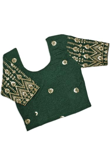 Image of Chandrakala Readymade Blouses for Women Sarees,Stretchable(B202-P)