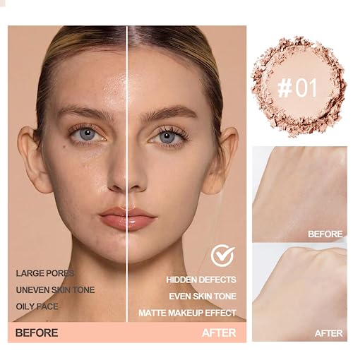 Matte Loose Translucent Face Powder - Invisible Fixing and Lightweight Setting Powder - Long Lasting Oil Control - Natural Foundation for Every Skin Type (#Natural) - Image 5