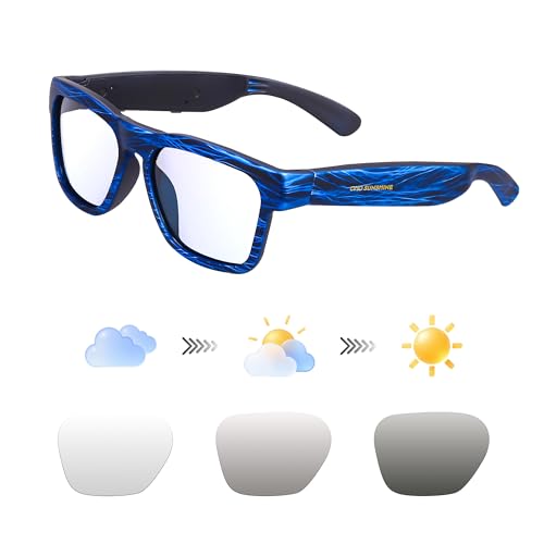 Image of OhO sunshine Bluetooth Audio Sunglasses, Lightweight Open Ear Sport Glasses, 10H Playtime,Water Resistant with Voice Control