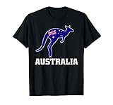 Australian Kangaroo Australia Flag Souvenir Aussie Souvenir T-Shirt