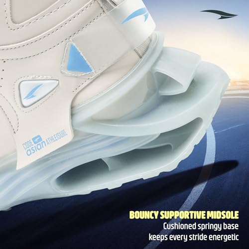 Image of ASIAN Basket-11 Men's Mid-Top Sneakers with Full TPU Sole, Dual-Pillar Bounce Cushioning, Memory Foam Shoes, Premium Design and Arch Support for Sports