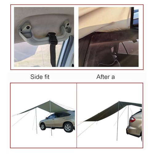 Toldo para auto impermeable HEVIRGO para 5-8 personas miniatura 7