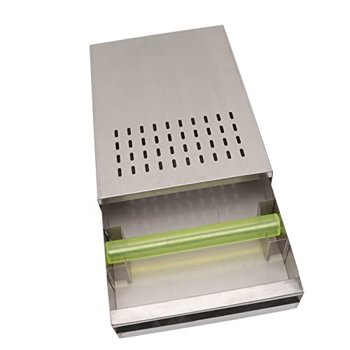 TOPINCN Coffee Knock Box Drawer, Stainless Espresso Machine Accessories Tampers Steel Coffee Grind Knock Box Coffee Residue Powder Box for Household Shop (Silvery)
